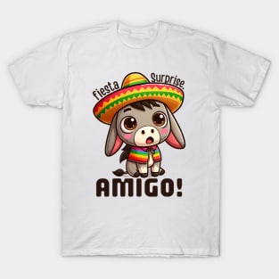 Kawaii cinco de mayo donkey T-Shirt